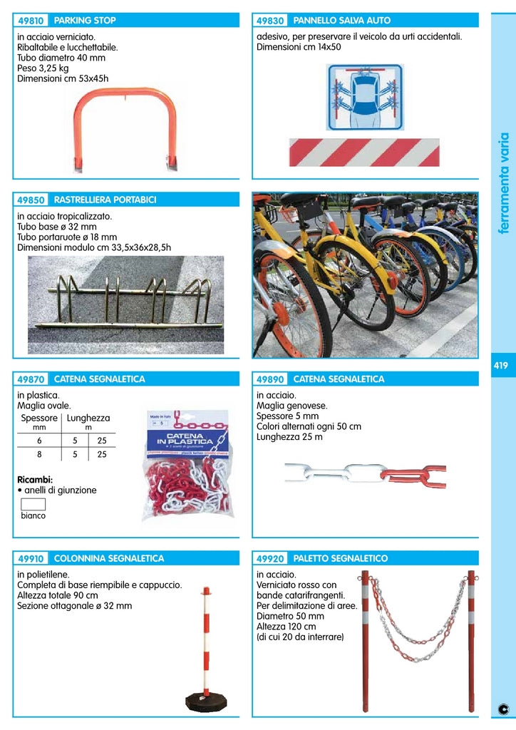 parking stop manuale 53xh45 cm d. 40 mm cod:ferx.35272