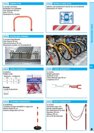 parking stop manuale 53xh45 cm d. 40 mm cod:ferx.35272