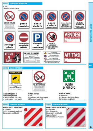 targa segnaletica divieto sosta lasciare libero passaggio cod:ferx.2123