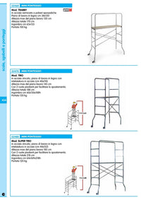 ponteggio acciaio super trio 65x169xh218 cm cod:ferx.646