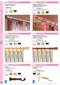 2blister bl supporto per bastone naturale 18 cm 2 pz cod:ferx.58807