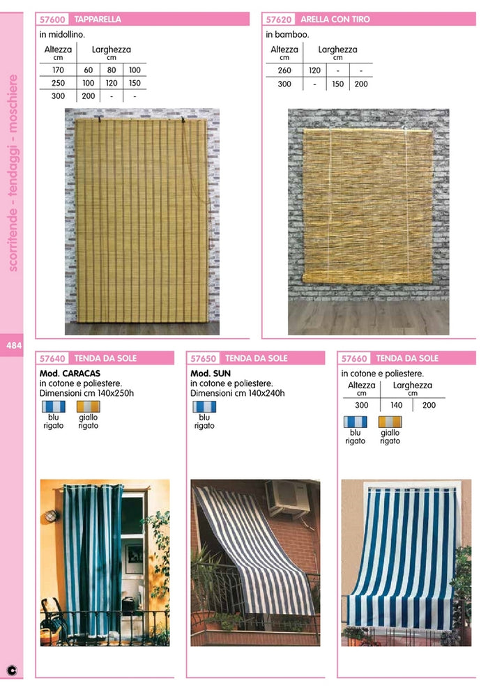 tapparella midollino sh1338 100x250 cm cod:ferx.93643