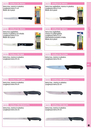 1blister coltello per pane lama inox art. 641 cod:ferx.93078