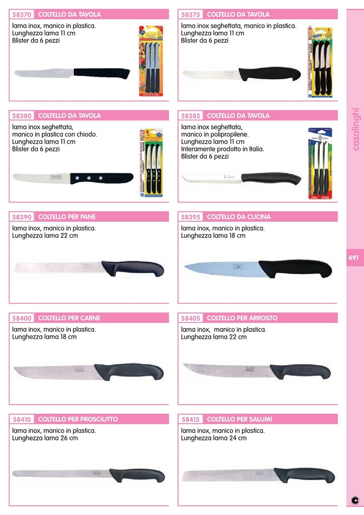 1blister coltello per pane lama inox art. 641 cod:ferx.93078