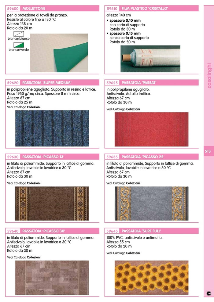 film plastico cristal 0,10 mm h 140 con carta cod:ferx.26696