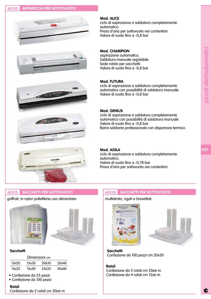 buste goffrate 15x25 cm per sottovuoto 100 pz cod:ferx.37408