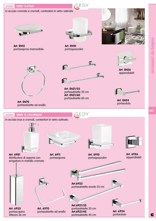 gedy 6933 colorado portascopino cromo cod:ferx.80930