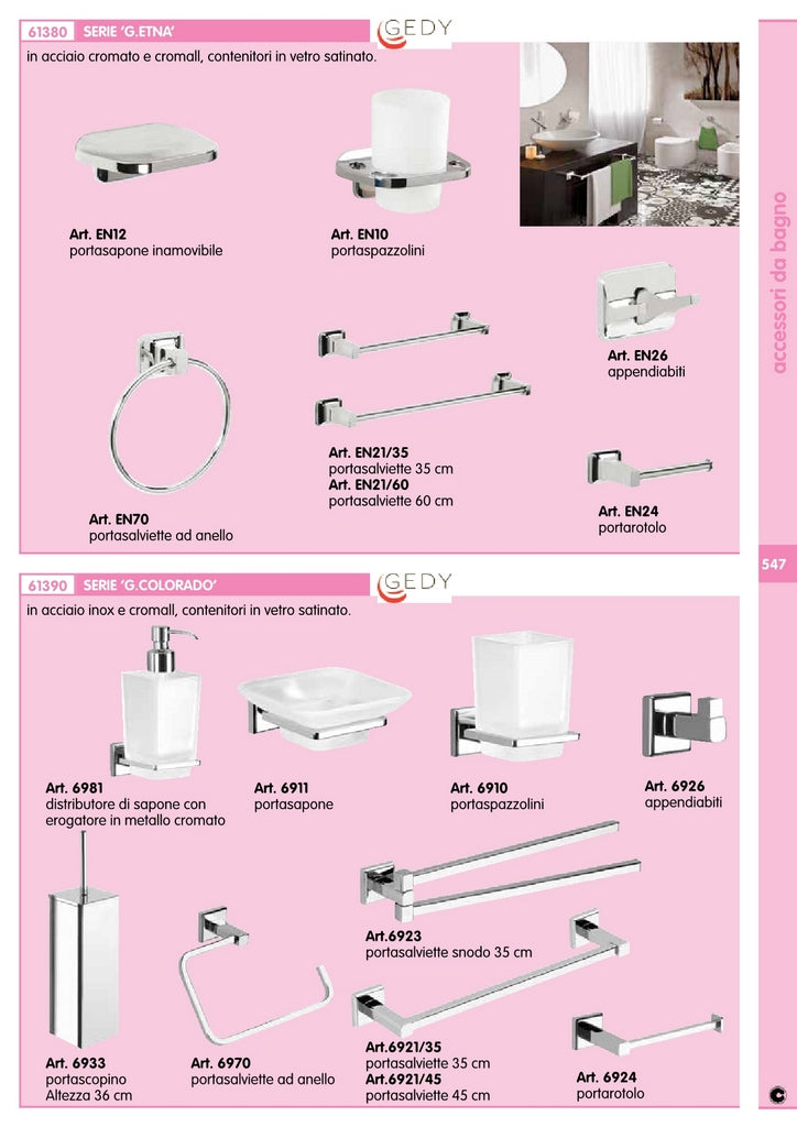 gedy 6921 colorado portasalviette 35 cm cromo cod:ferx.80937