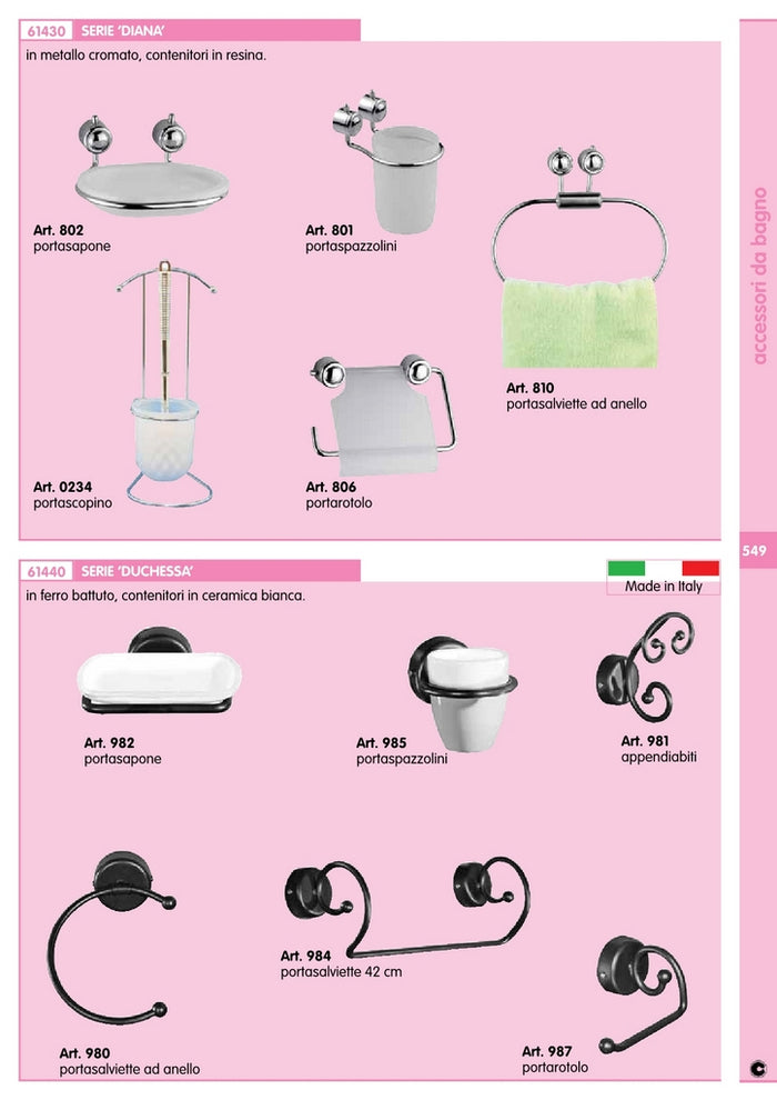 diana art. xl-810 portasciugamani cromo cod:ferx.23487