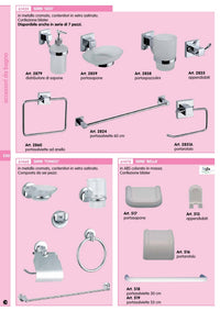 serie bagno pz.7 cromo "geo" cod:ferx.41123