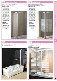 parete fissa cristallo trasparente 6 mm 74/80 cm lusso cod:ferx.93135