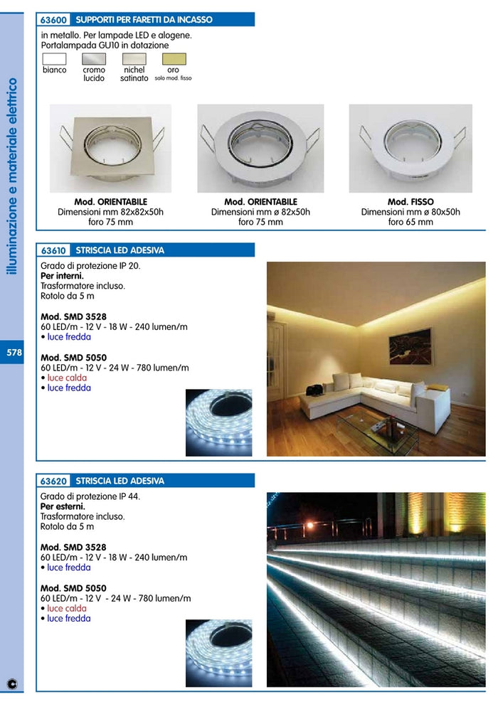 faretti da incasso fisso x led gu10 nikel sat cod:ferx.83810