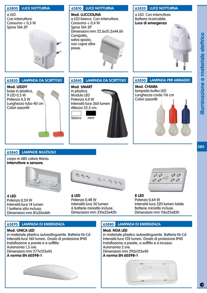 luce notturna/emergenza cod:ferx.94357
