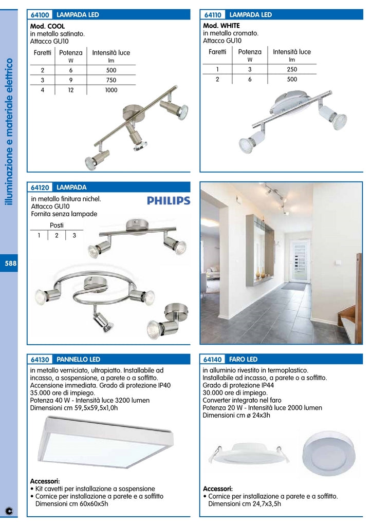 philips lampada 3 faretti gu10 cod:ferx.92392