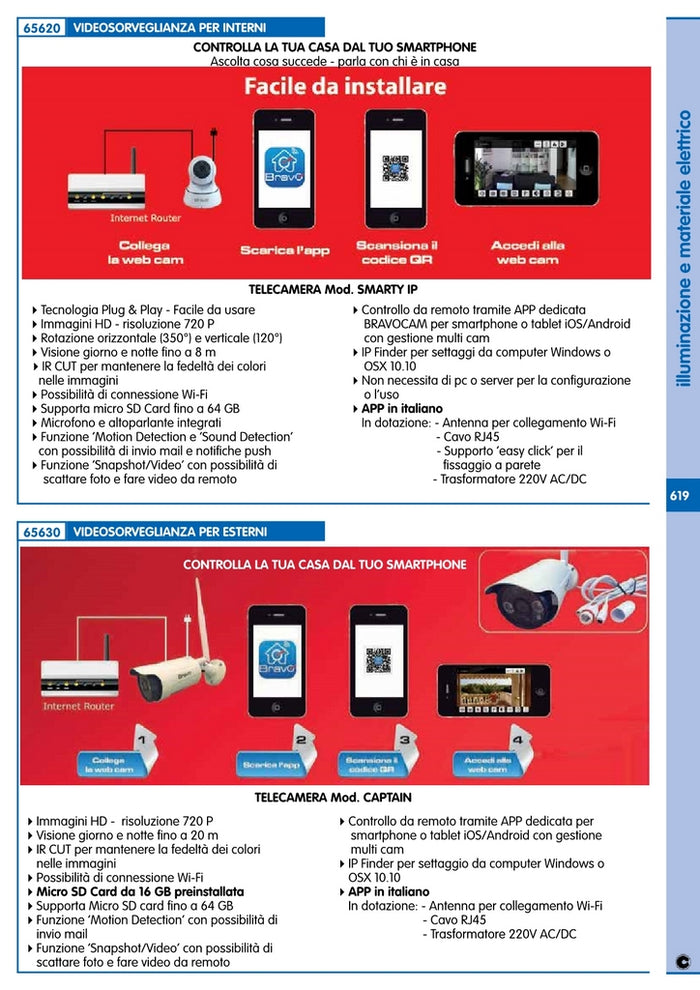 telecamera ip fissa da esterno 'captain' cod:ferx.92498