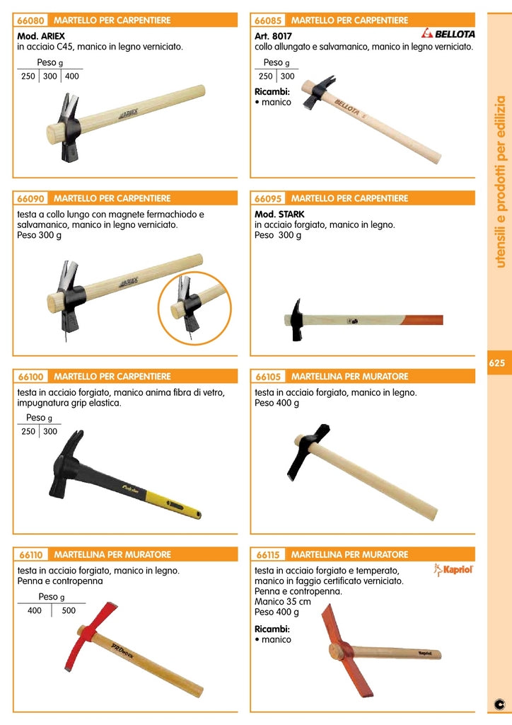 martello carpentiere ariex art.290 gr.400 cod:ferx.2163