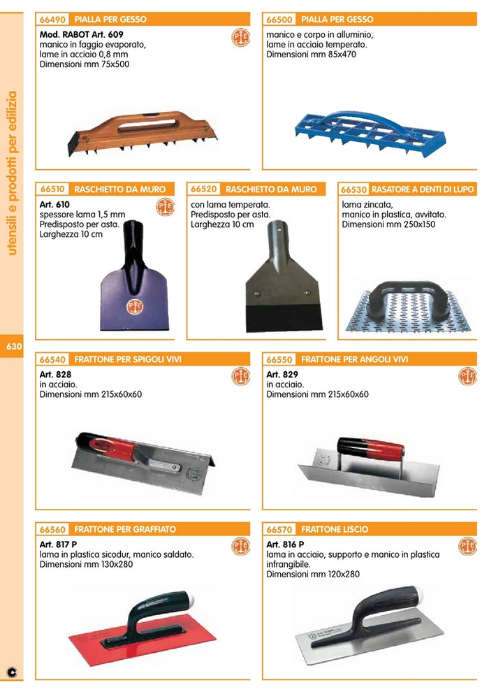 pialla per stuccatore pavan 7,5x50 art. 609 cod:ferx.4208