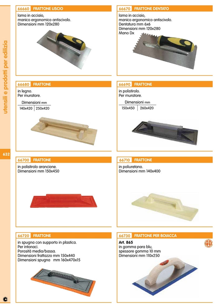 frattone plastica arancio dimensioni cm.15x45 cod:ferx.18733