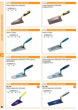 cazzuola pavan antiscivolo tonda art.941 cm.18 cod:ferx.36905