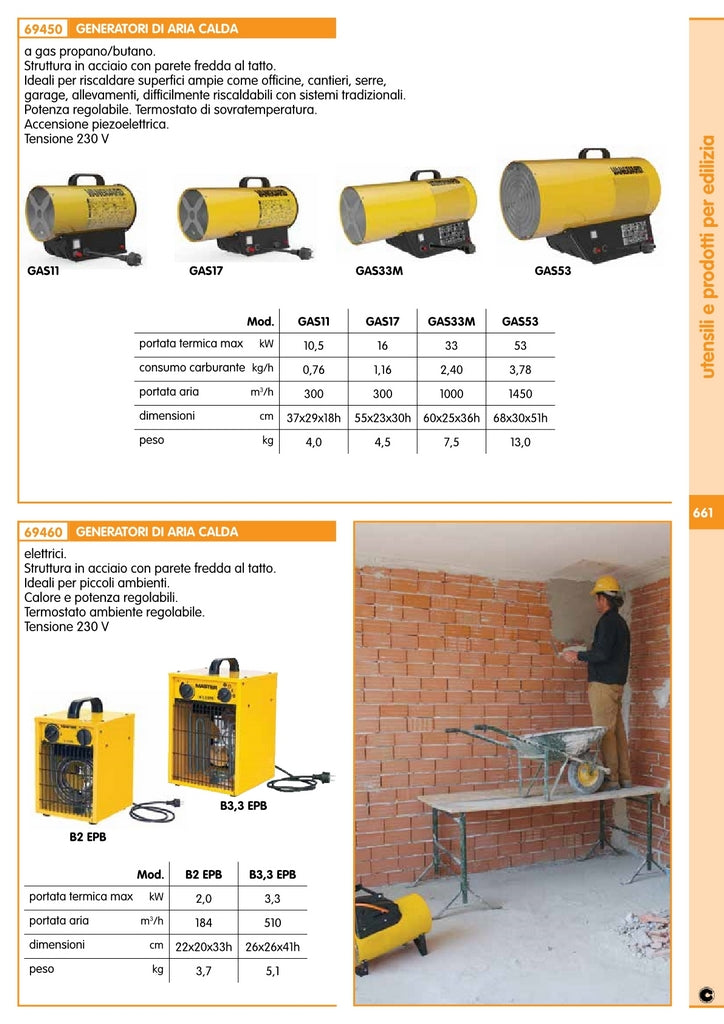 generatore aria calda a gas kw10 gas11 cod:ferx.12769