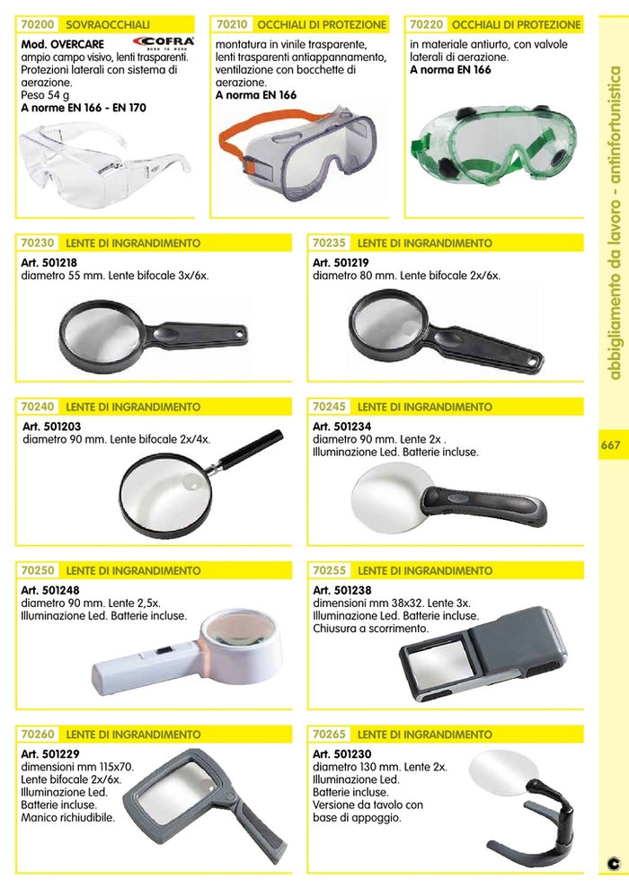 occhiali di protezione c/areazione rif.70220 cod:ferx.26237