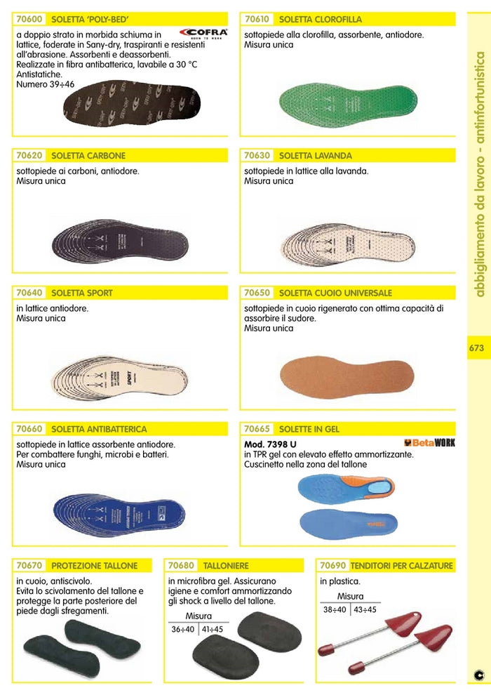 solette dx-sx "clorofilla" mis.da 36 a 46 cod:ferx.34970