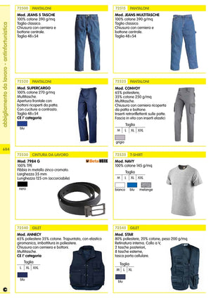 pantalone "super cargo" multitasche blu tg.52 cod:ferx.15072