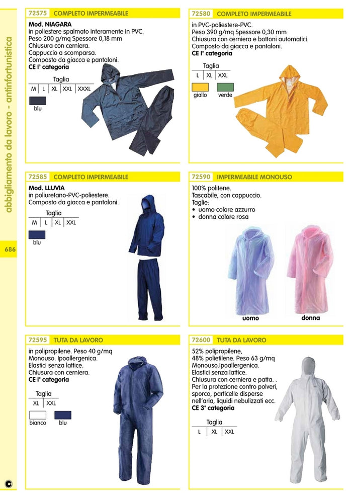 completo antistrappo giallo taglia xl cod:ferx.1560