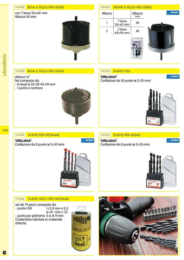 sega a tazza con punta a centrare cod:ferx.1973