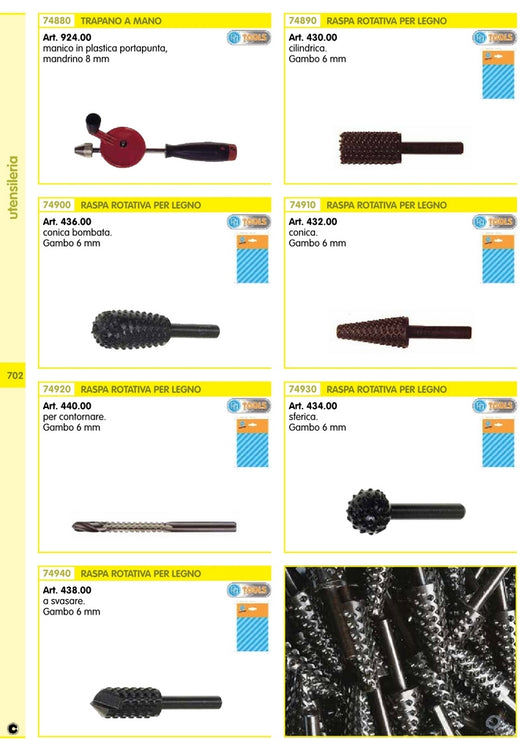 poggi art. 430.00 raspetta cilindrica cod:ferx.9904