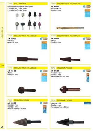 poggi art. 445.00 fresa per contornare gambo 6mm cod:ferx.11058