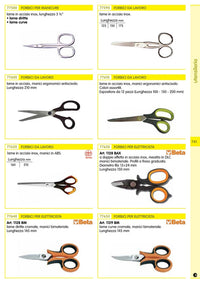 beta art.1128bm forbici elettricista mm.145 diritte cod:ferx.6725