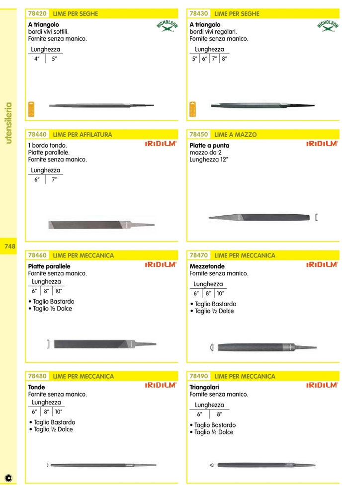 lima piatta taglio bastardo gr. 6 sciolta cod:ferx.13564