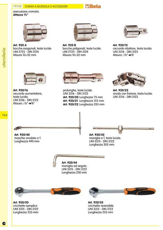 beta art. 920/16 raccordo quadro attacco m/f 1/2 misura 1/2-3/4 cod:ferx.1258