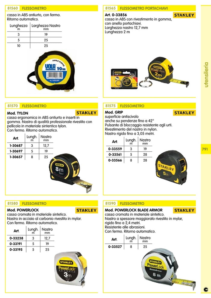 flessometro vola mm.19 ml. 3 tekna pro cod:ferx.57258