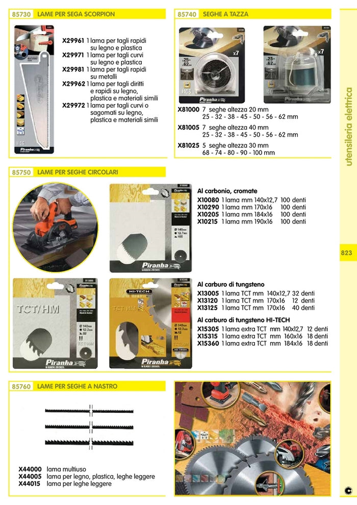 piranha/stanley sta13120 (x13120) lama circolare tct mm.170 12 denti cod:ferx.42387