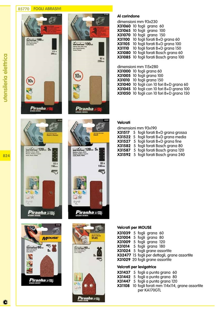 piranha/stanley sta31587 (x31587) 5 fogli vel.bosch 93x190 gr.120 cod:ferx.15837