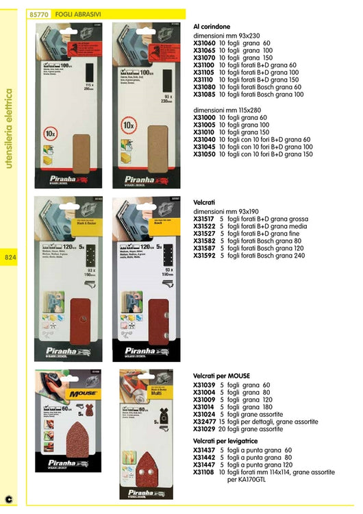 piranha/stanley sta31587 (x31587) 5 fogli vel.bosch 93x190 gr.120 cod:ferx.15837