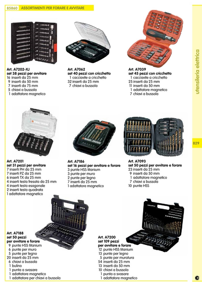 b&d art. a7039 gift set 45 pz. cod:ferx.33171
