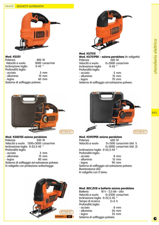 seghetto alternativo b+d ks801sek cod:ferx.94007