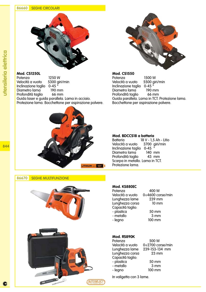 sega circolare b+d cs1250l cod:ferx.93528
