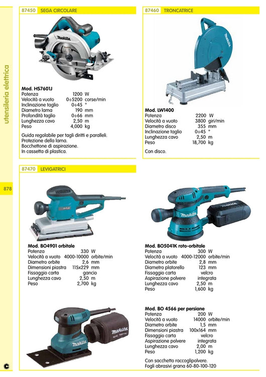 makita sega circolare w1200 mod.hs7601j cod:ferx.5622