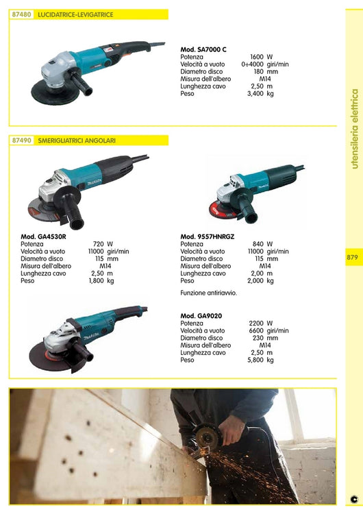 makita lucidatrice levigatrice mod. sa7000c cod:ferx.45040