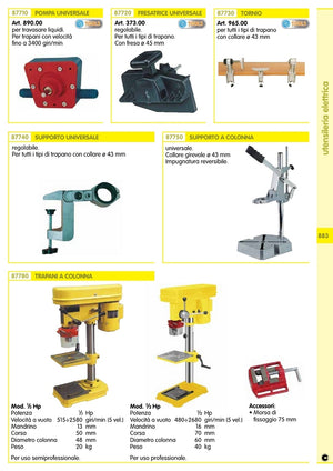 supporto a colonna per trapano diametro 43 cod:ferx.21868