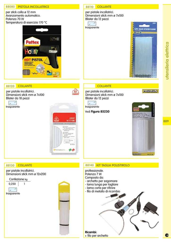 maestri stick colla diametro mm.7x100 (pz.18) cod:ferx.18082