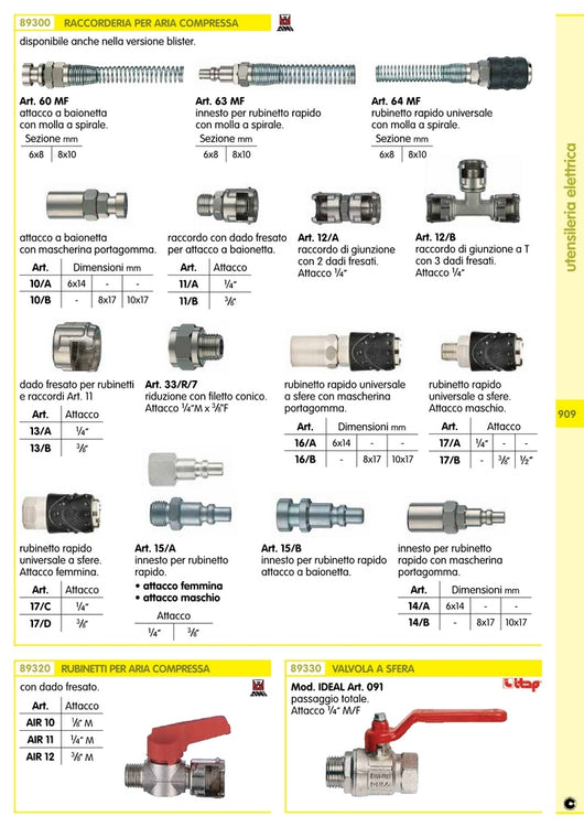 1blister ani art. 15/a blister innesti rapidi gr.3/8m.(pz.2) cod:ferx.9591