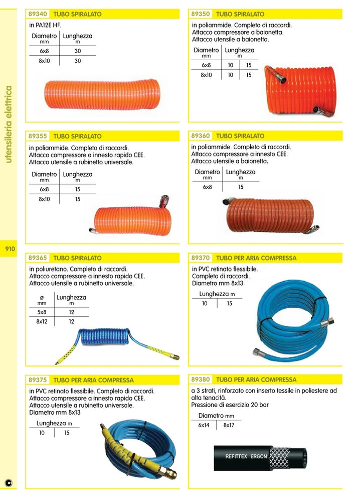 tubo pvc raccordo rubinetto rapido 8x13 15 mt cod:ferx.93010
