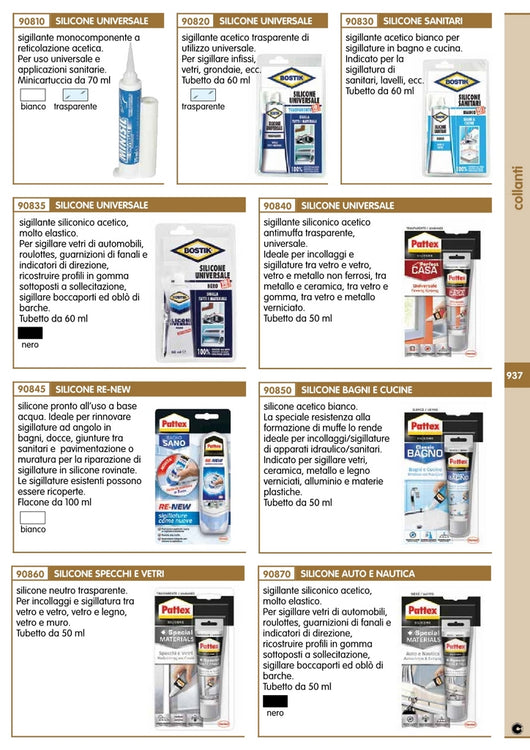 pattex silicone vetri ml.50 cod:ferx.56868