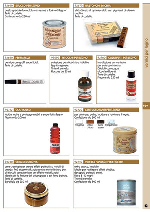 bastoncino di cera colore noce scuro cod:ferx.23297