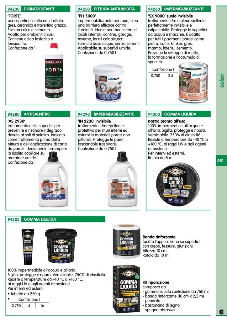 disincrostante per cotto ceramica forte 1 l cod:ferx.10278